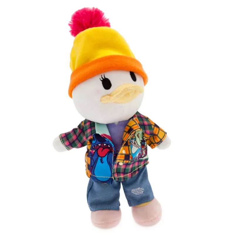NuiMOs Small Plush Tartan Shirt, Denim Jeans And Pom Pom Hat - Image 2
