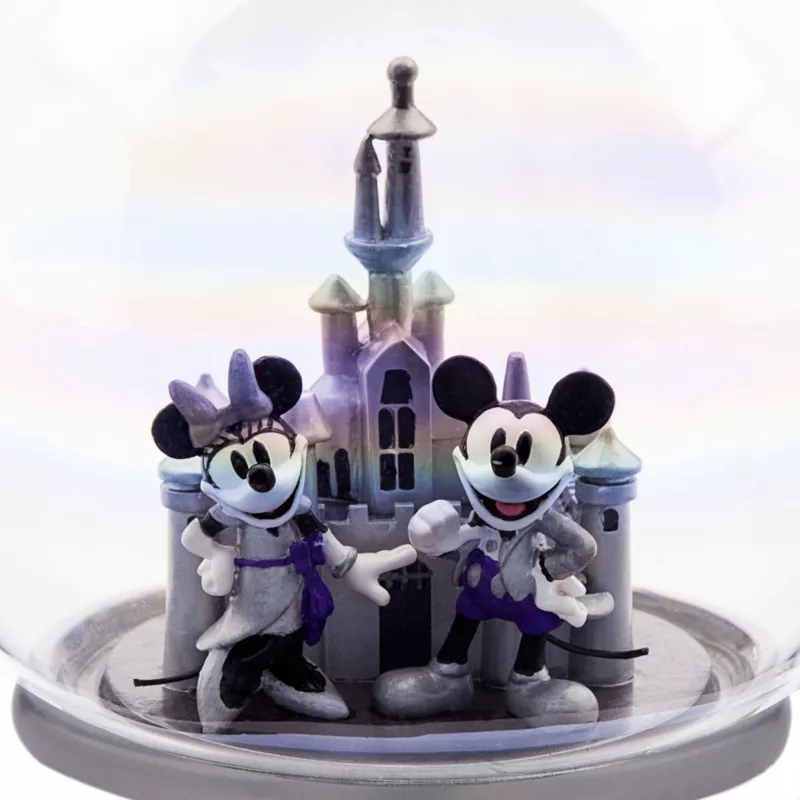 Mickey And Minnie Mouse Glass Sketchbook Ornament, Disneyland - Disney100 - Image 3