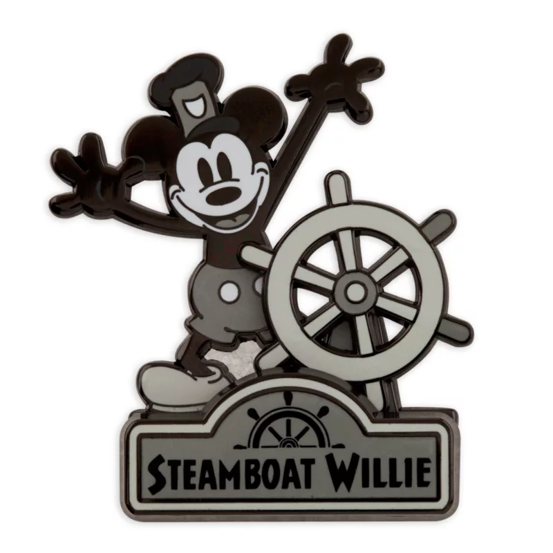 Mickey Mouse As Steamboat Willie Pin - Disney100, Limited Release 3 Mickey Mouse As Steamboat Willie Pin - Disney100, Limited Release