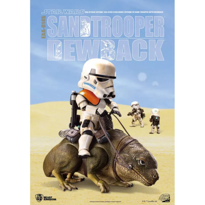 Star Wars: A New Hope Dewback & Imperial Sandtrooper Figurine, Beast Kingdom - Image 2