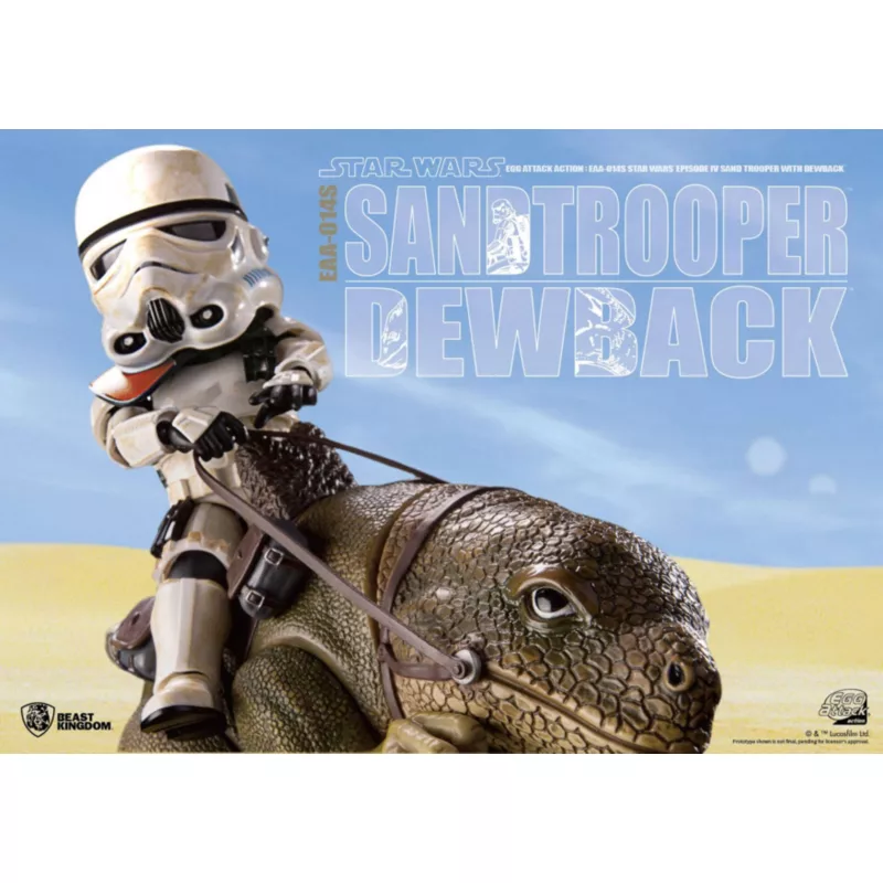 Star Wars: A New Hope Dewback & Imperial Sandtrooper Figurine, Beast Kingdom - Image 3
