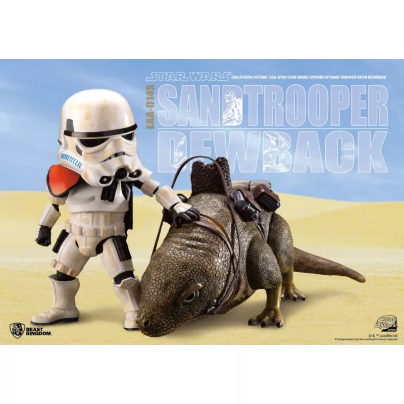 Star Wars: A New Hope Dewback & Imperial Sandtrooper Figurine, Beast Kingdom - Image 4